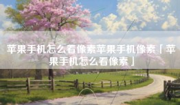 苹果手机怎么看像素苹果手机像素「苹果手机怎么看像素」