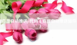 百度自动推送js代码（百度自动推送插件）