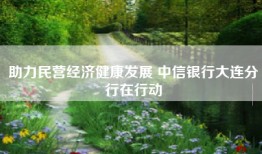 助力民营经济健康发展 中信银行大连分行在行动
